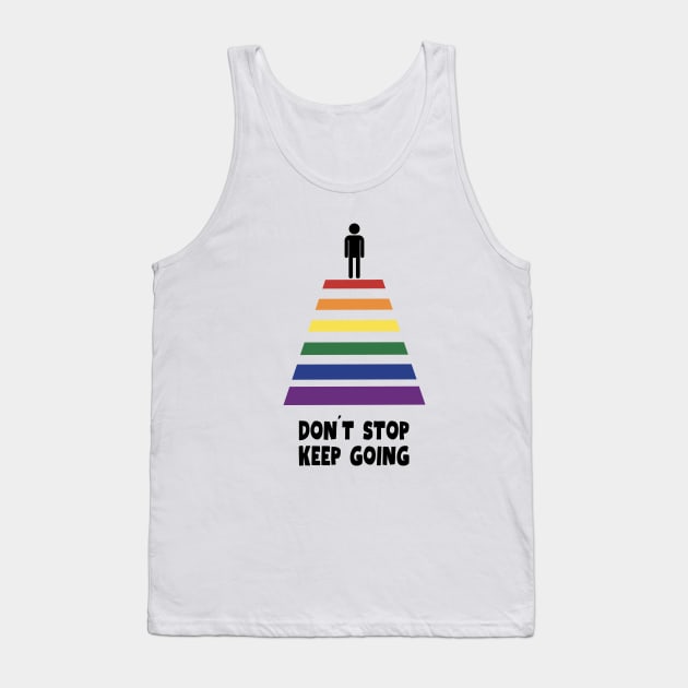 pedestrian crossing in Pride colors keep going Tank Top by Artpassion